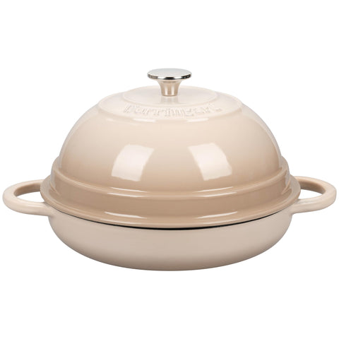 Cazo Vorringard de hierro esmaltado latte con tapa, ideal para hornear pan