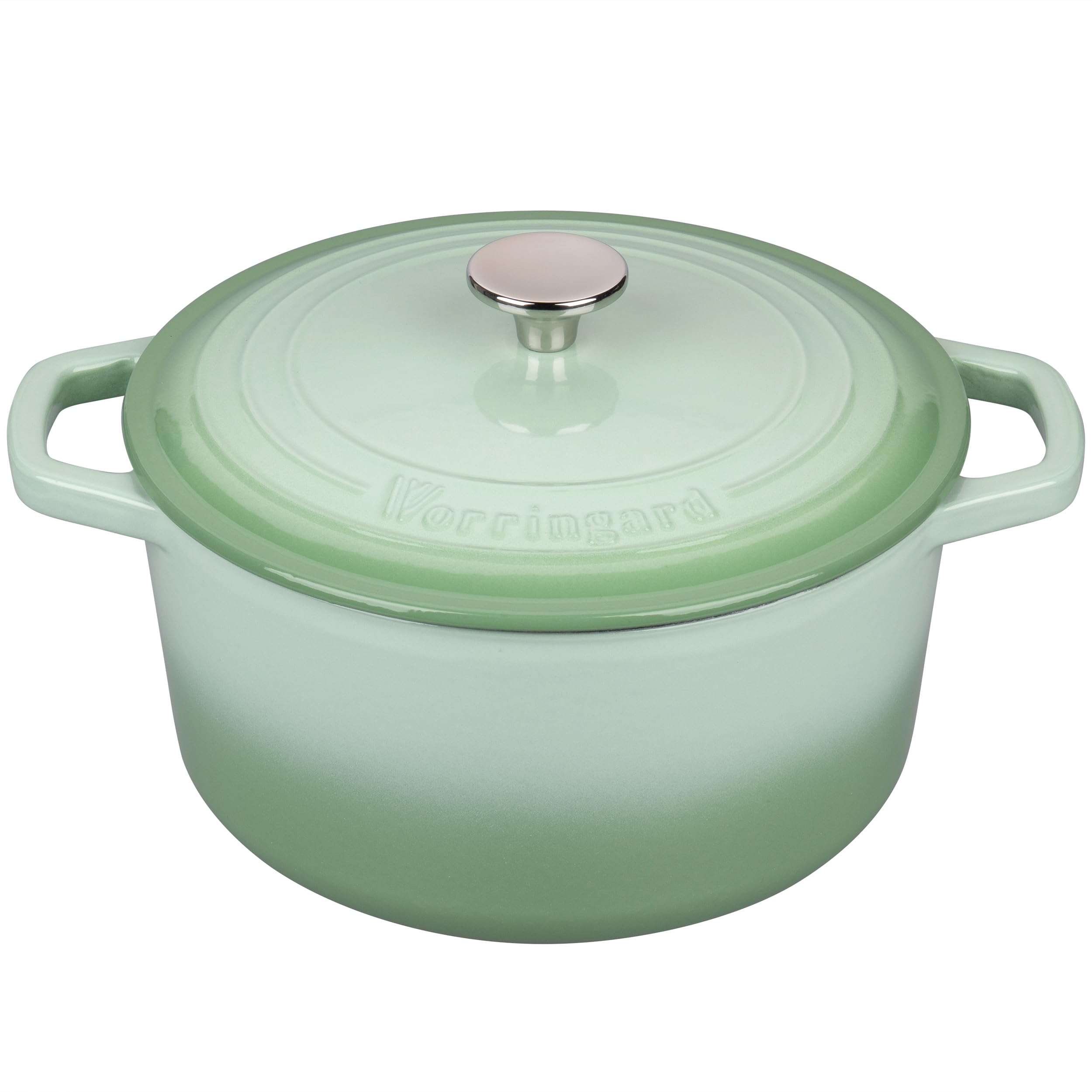 VORRINGARD conjunto para hornear pan, mostrando olla esmaltada verde.