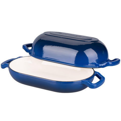 Olla VORRINGARD para guisos y asados, versión esmaltada en azul