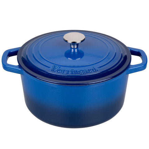 Olla VORRINGARD apta para inducción y horno hasta 500°F para múltiples recetas.