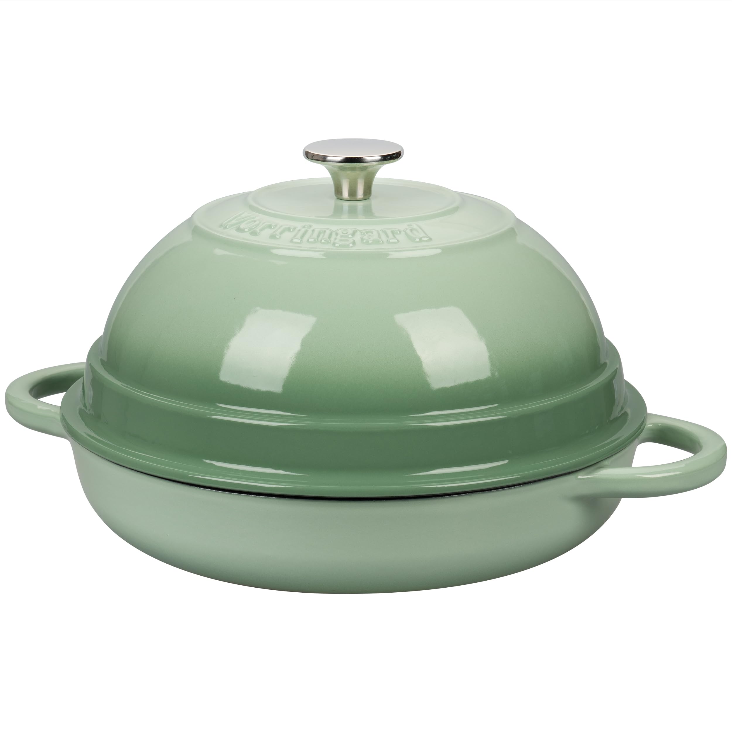 Olla apta para inducción y horno, ideal para asados.