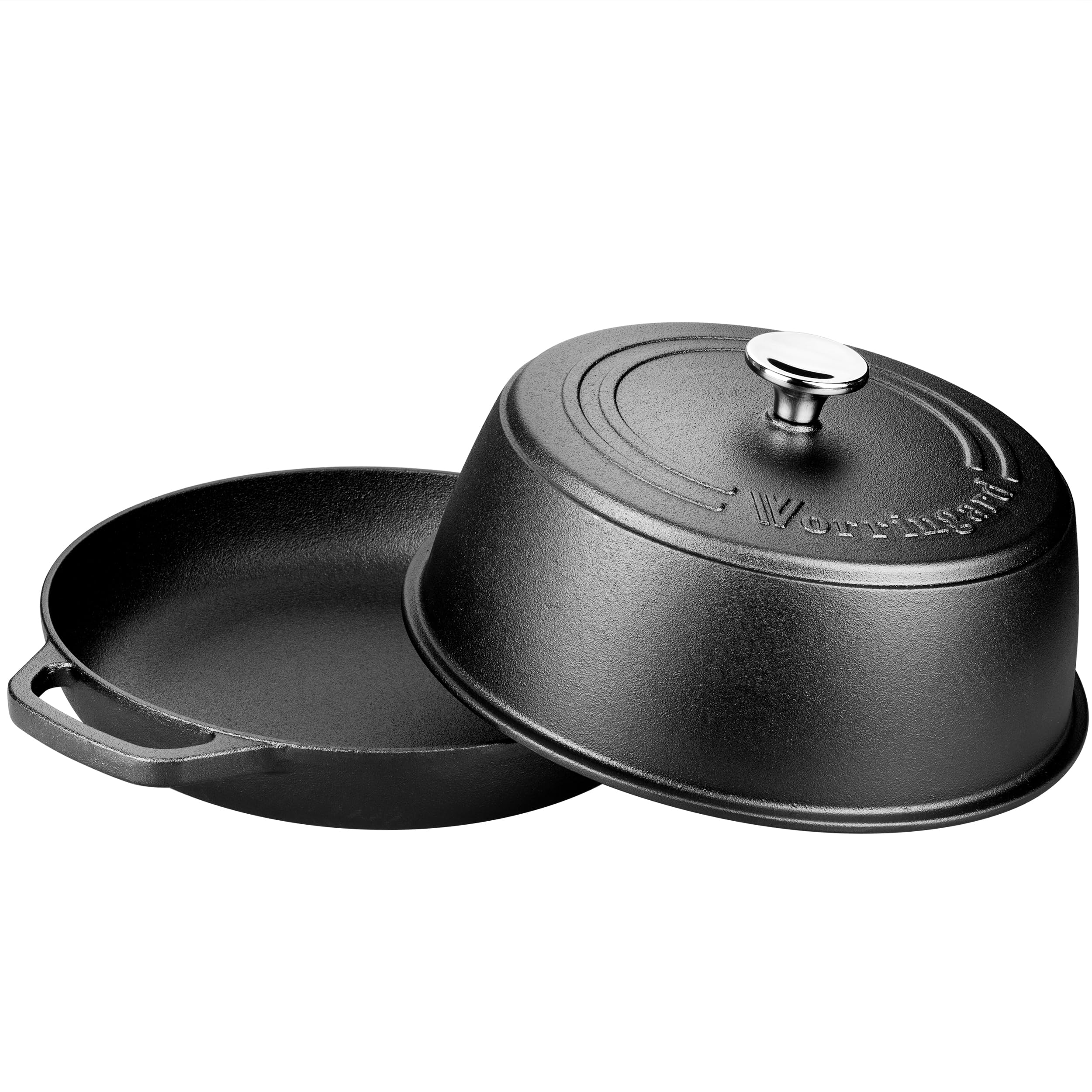 Tapa con pomo inoxidable de Vorringard para cierre seguro.
