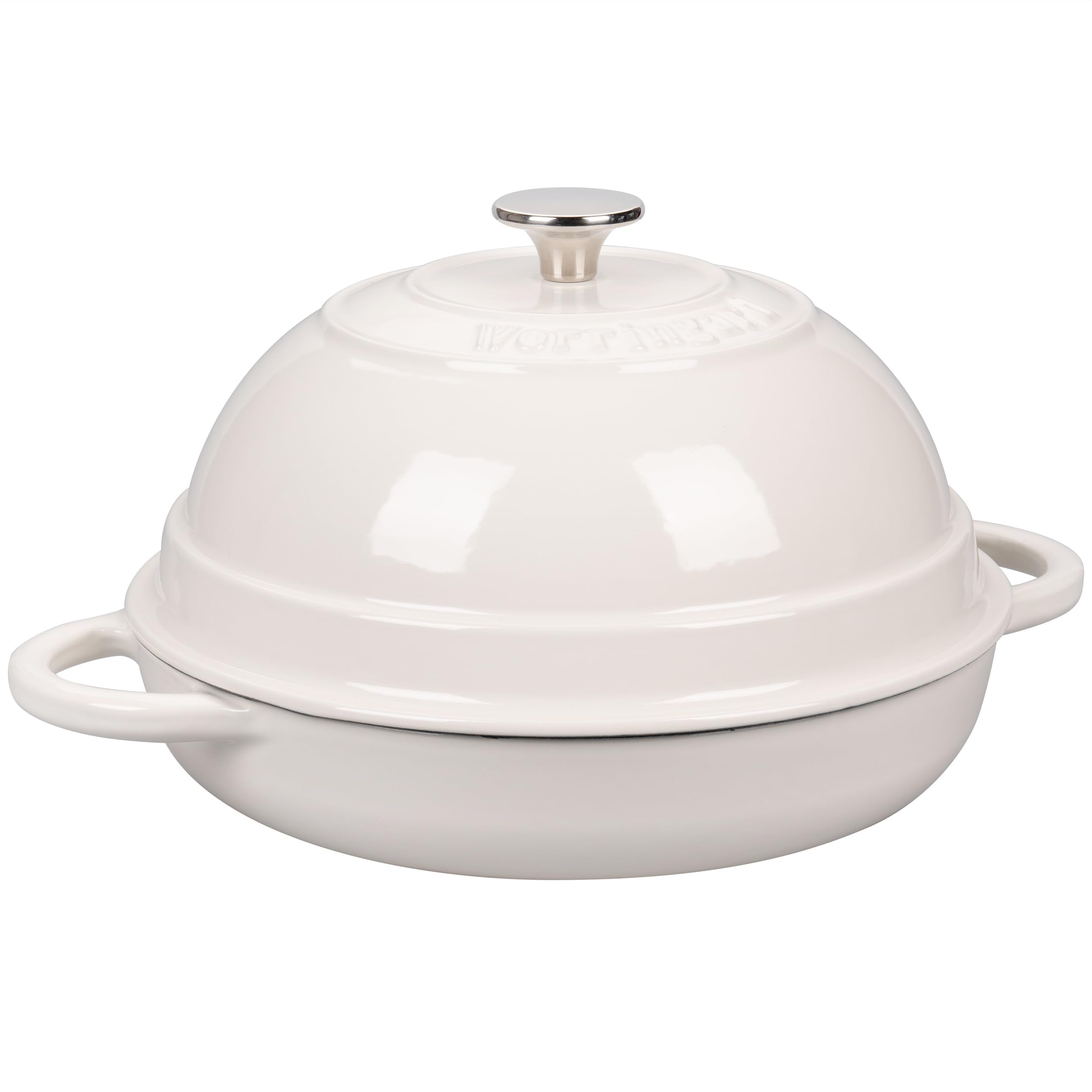 Uso en induccion en cocina moderna con la olla Vorringard, compatible con varias superficies.
