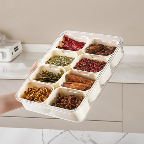 Bandeja VOUKEN de plástico seguro para alimentos y uso en comedores.