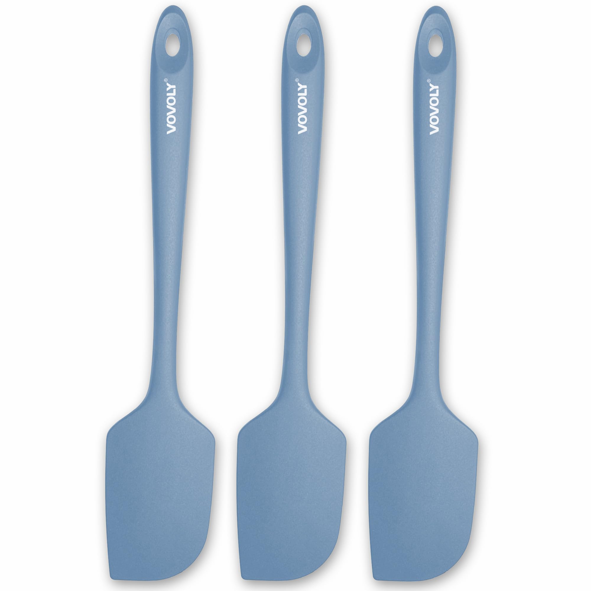 Vovoly espátula grande para cocina en azul estrellado para mezclar y raspar