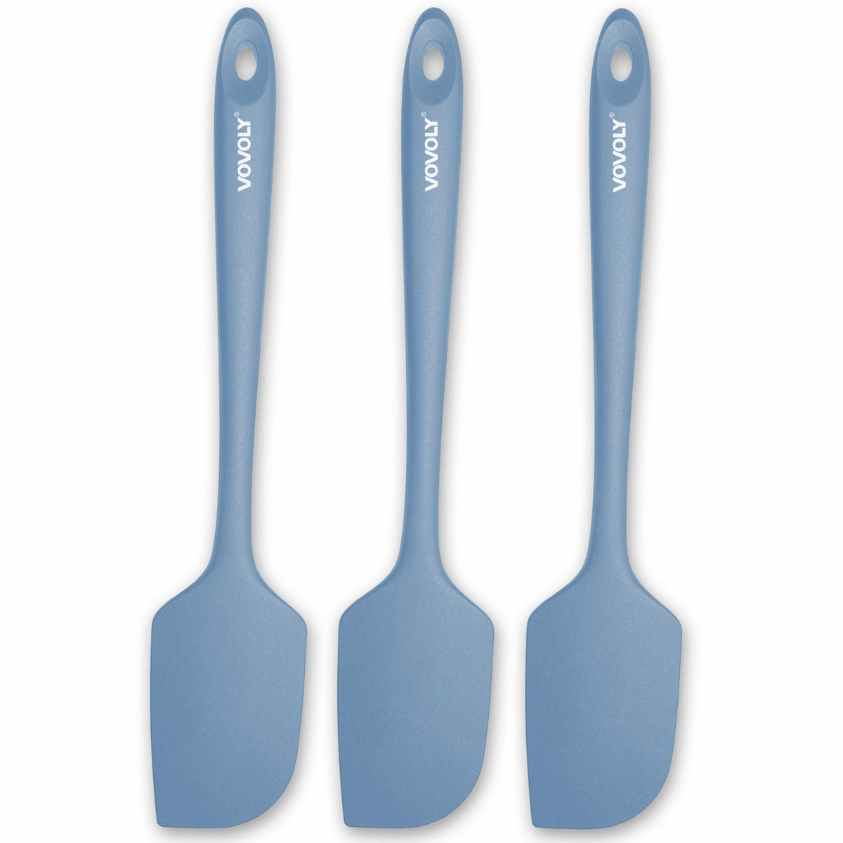 Vovoly espátula grande para cocina en azul estrellado para mezclar y raspar