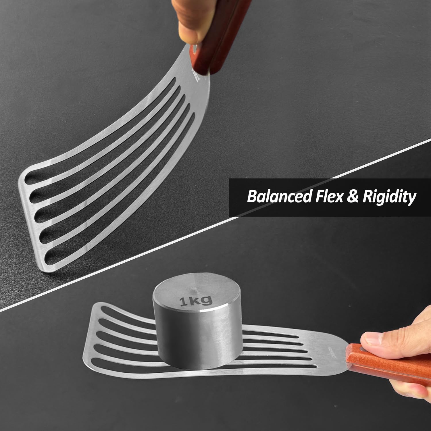 Diseño elegante para cocina diaria, espátula Vovoly para voltear sin esfuerzo