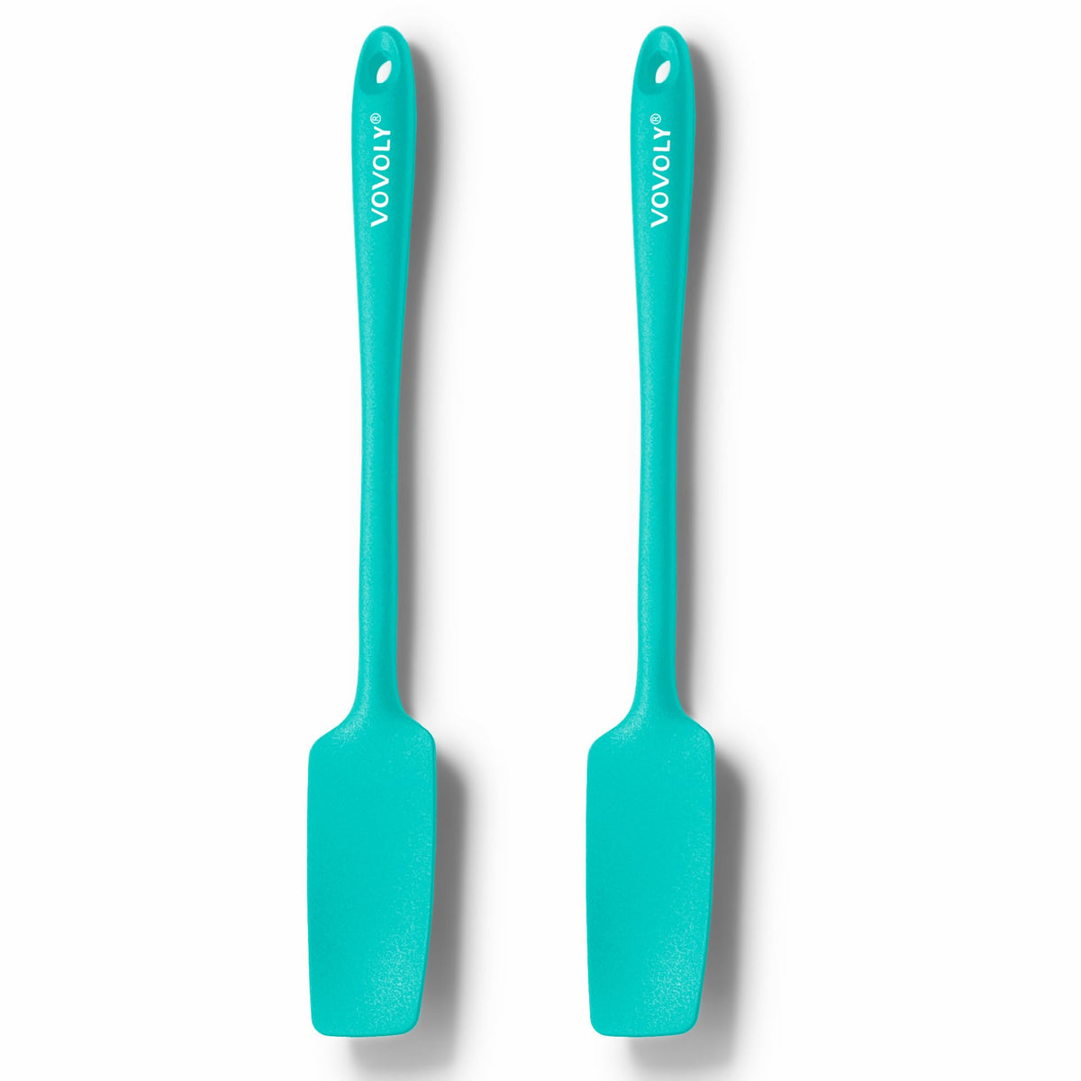 Espátula Vovoly de silicona para tarros, mango largo, ideal para untar mantequilla de cacahuate.