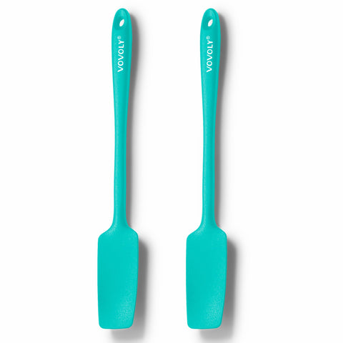 Espátula Vovoly de silicona para tarros, mango largo, ideal para untar mantequilla de cacahuate.