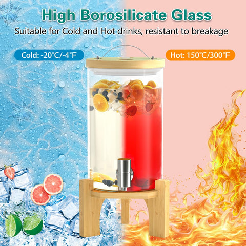 VOVUVK Dispensador ideal para bodas, picnics y fiestas.