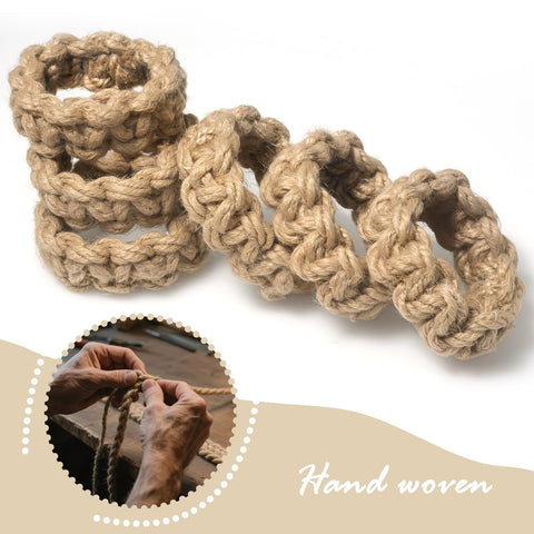 Vowcarol anillos-servilleta-boho-set-6, regalo perfecto para bodas y celebraciones sostenibles.