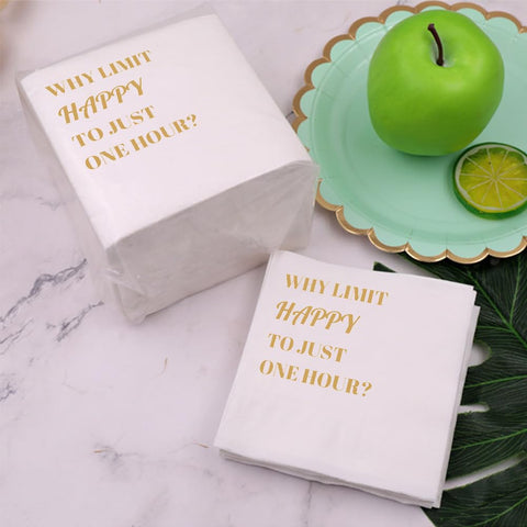 VOWFOO servilletas con motivos divertidos para romper el hielo