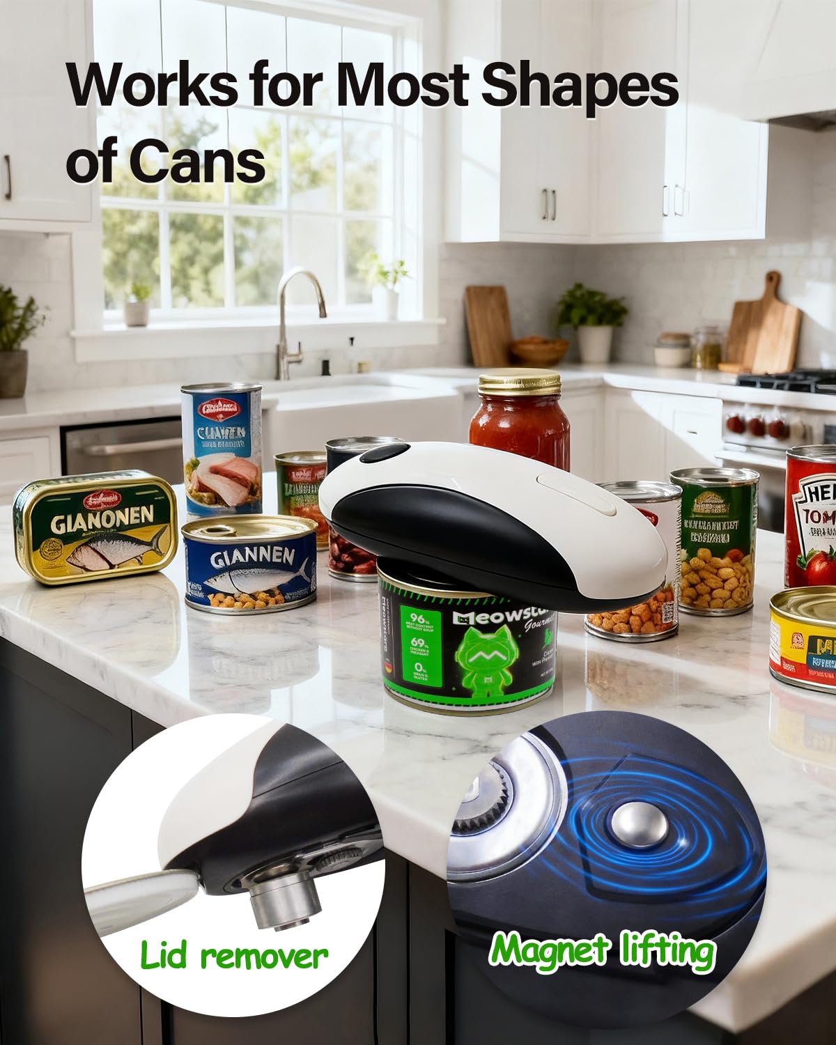Diseño compacto y moderno de Voyage Bees que ahorra espacio en la cocina.