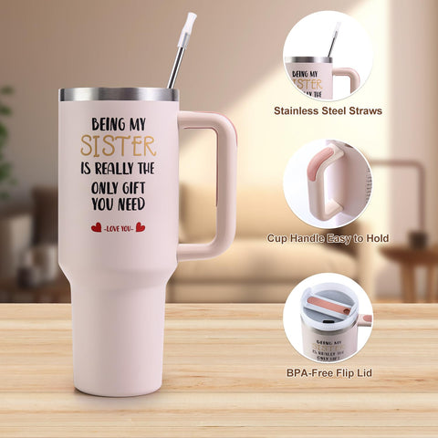 VoziSpace diseño con frase para hermana que evoca cariño