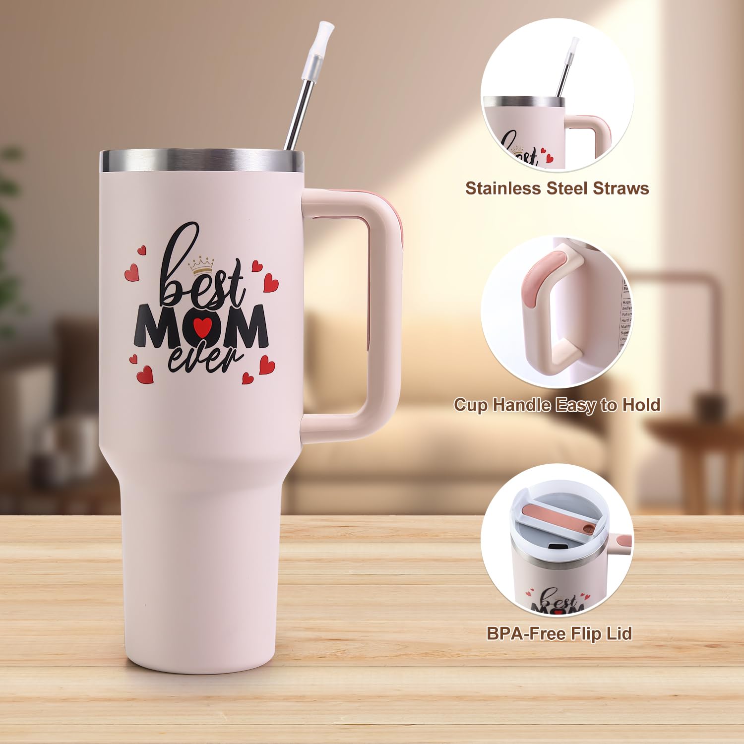 VoziSpace Tumbler aislamiento doble, mantiene caliente o fría bebidas