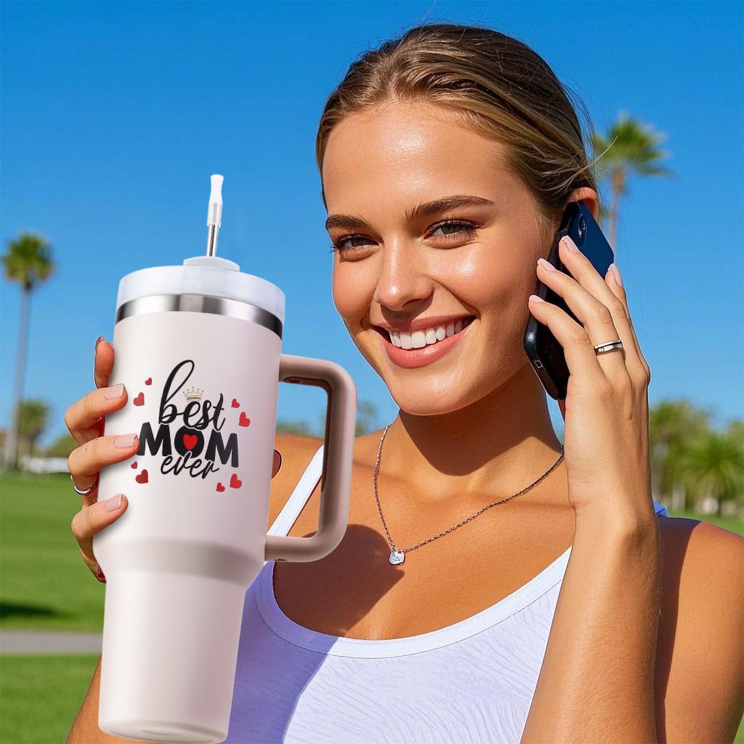 VoziSpace Tumbler de 40oz, gran capacidad para todo el día