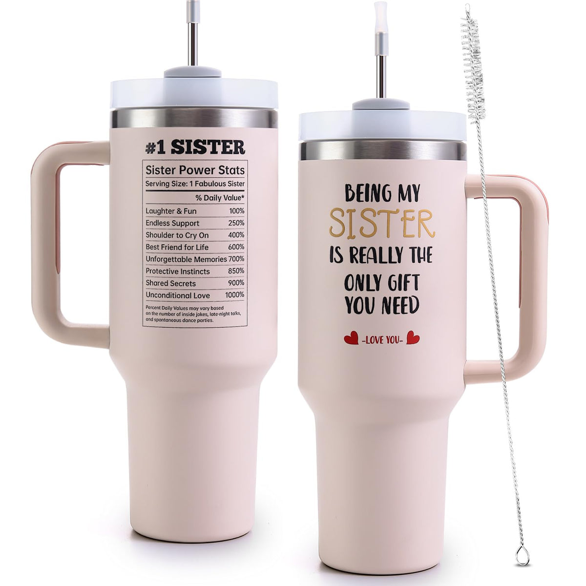 VoziSpace vaso térmico 40oz con mango mantiene bebidas calientes o frías durante todo el día