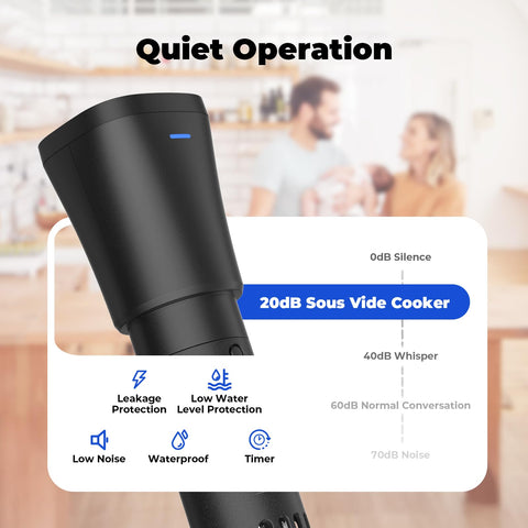 Vpcok Direct Sous Vide, retraso de inicio para planificar comidas.