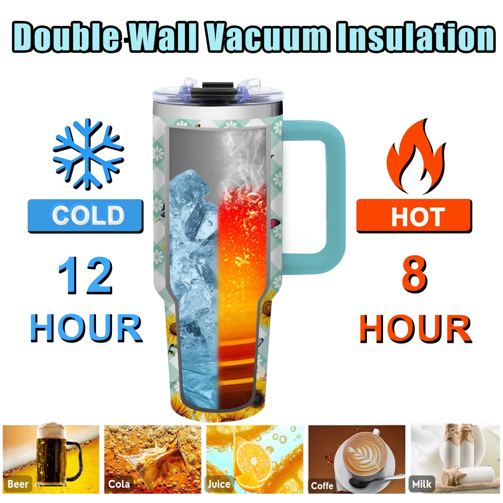 Vprontse Vaso térmico incluye accesorios como pajillas y cepillo.