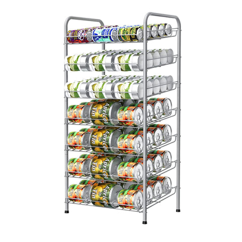Vrisa organizador latas 7 estantes frente: acceso rápido a latas en la despensa
