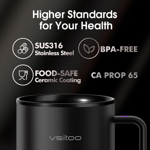 Vsitoo S3 12oz: superficie resistente a rayaduras para larga vida útil