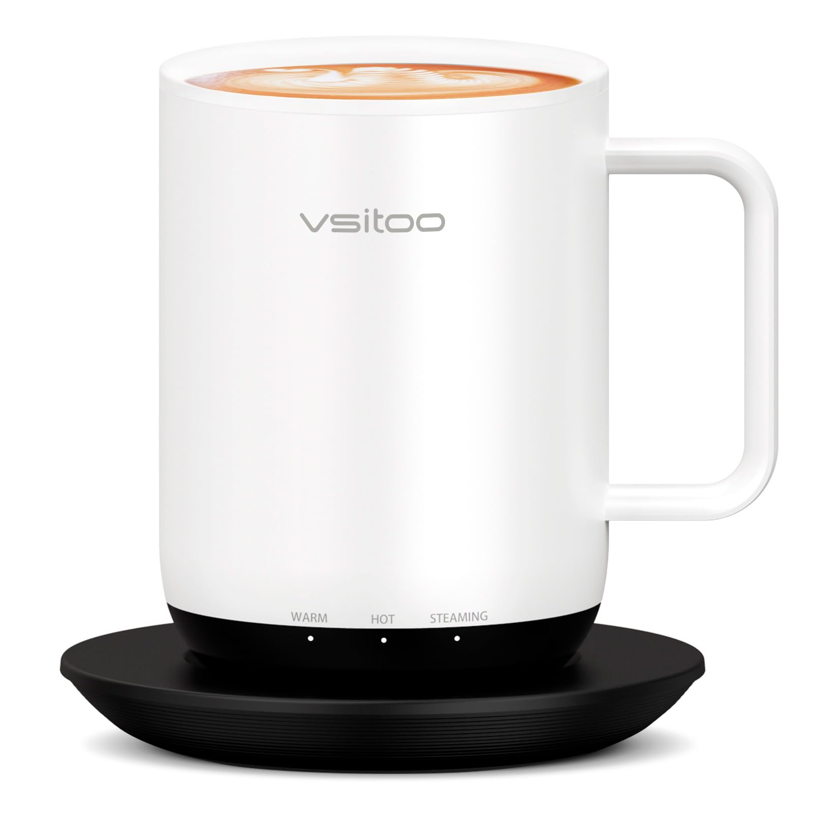 Vsitoo S3 Plus, taza calentada, interior de acero inoxidable, mantiene calor sostenido