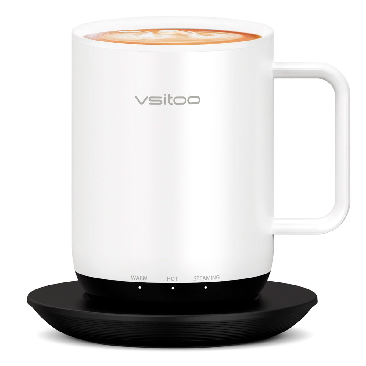 Vsitoo S3 Plus, taza calentada, interior de acero inoxidable, mantiene calor sostenido