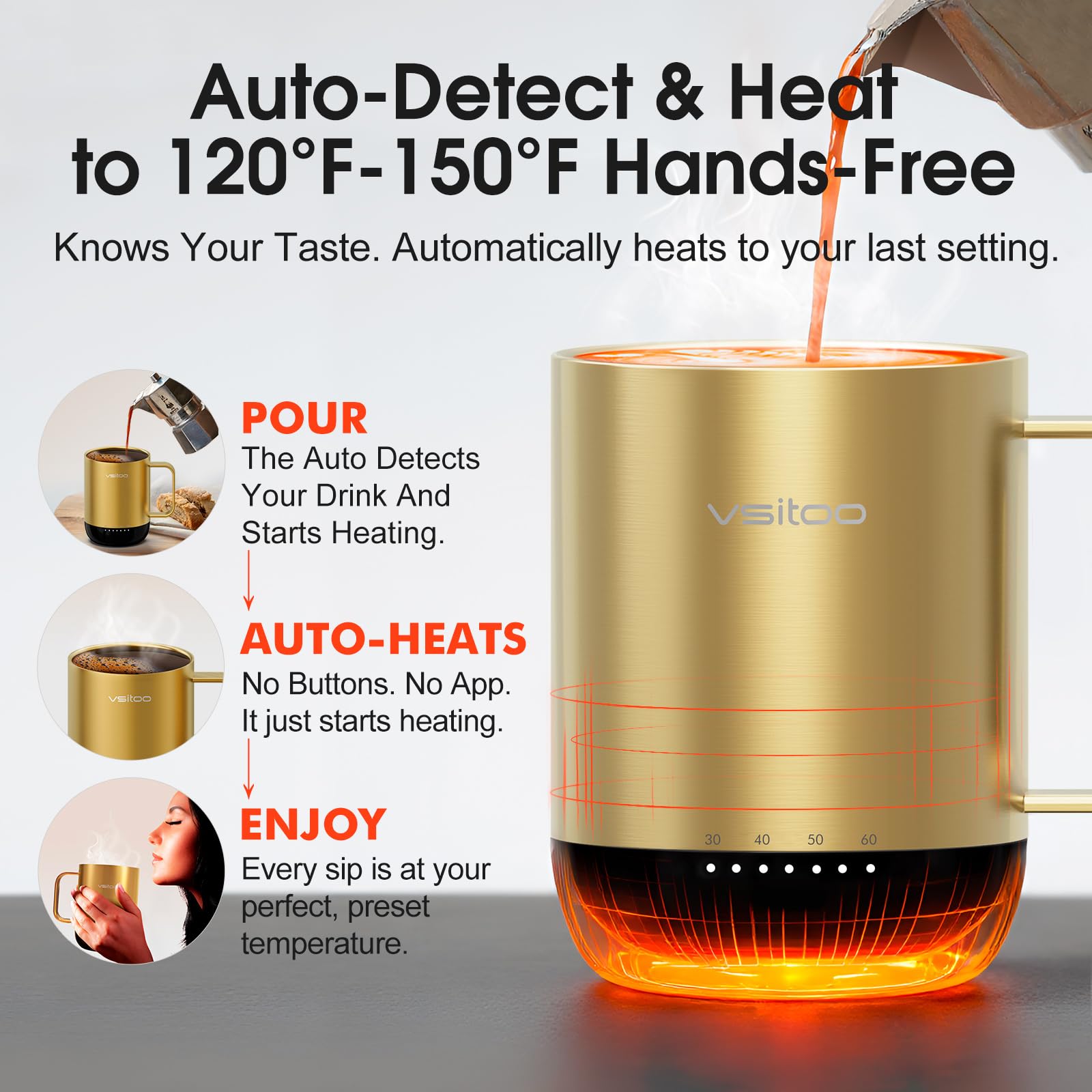 Vsitoo S3 Pro control de temperatura para mantener bebidas a punto todo el día