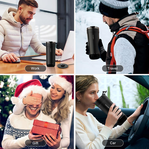 VSITOO S5-cargador de coche y base incluidos para calentar en cualquier lugar