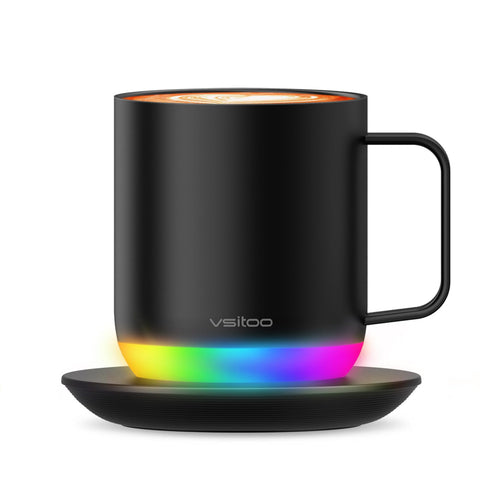 Vsitoo S6 Plus: taza de 12 oz con control de temperatura para café perfecto en casa