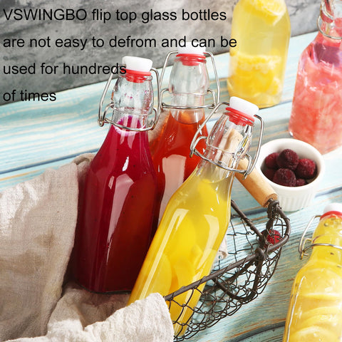 VSWINGBO juego de 12 botellas 8 oz ecológicas y reutilizables