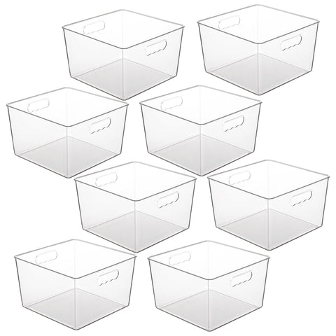 Bandejas Vtopmart claras 11x11 para una despensa ordenada y fácil de localizar.