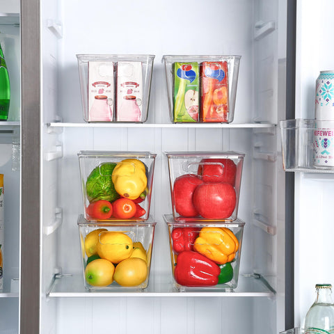 Vtopmart bandejas con tapas para almacenamiento de alimentos y limpieza