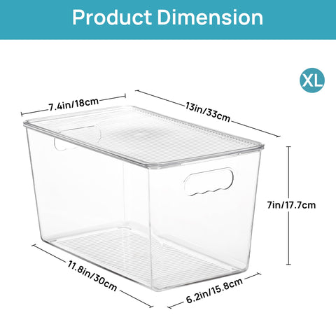 Caja Vtopmart con asa para transportar fácilmente entre cocina y despensa.