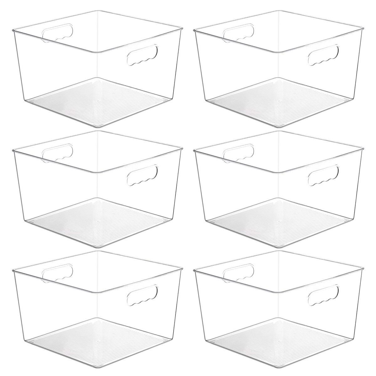 Vtopmart cajas claras con vista frontal para ver el contenido fácilmente