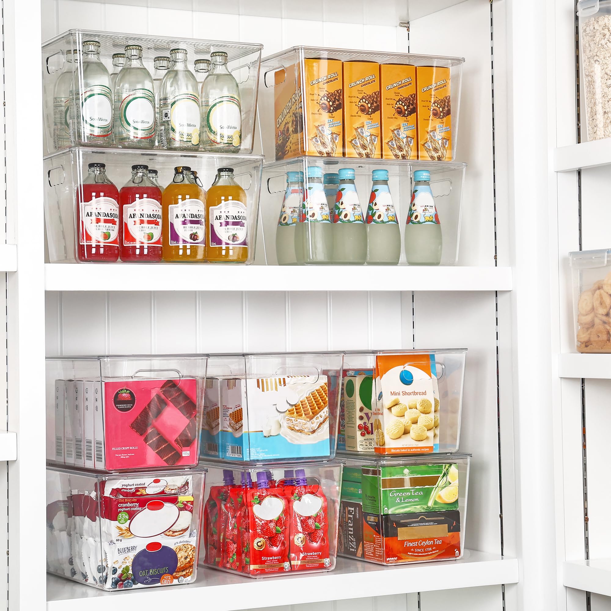 Contenedores Vtopmart con tapas ergonómicas y mangos para transportar