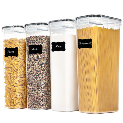 Vtopmart contenedores herméticos con tapas para conservar pasta y arroz frescos.