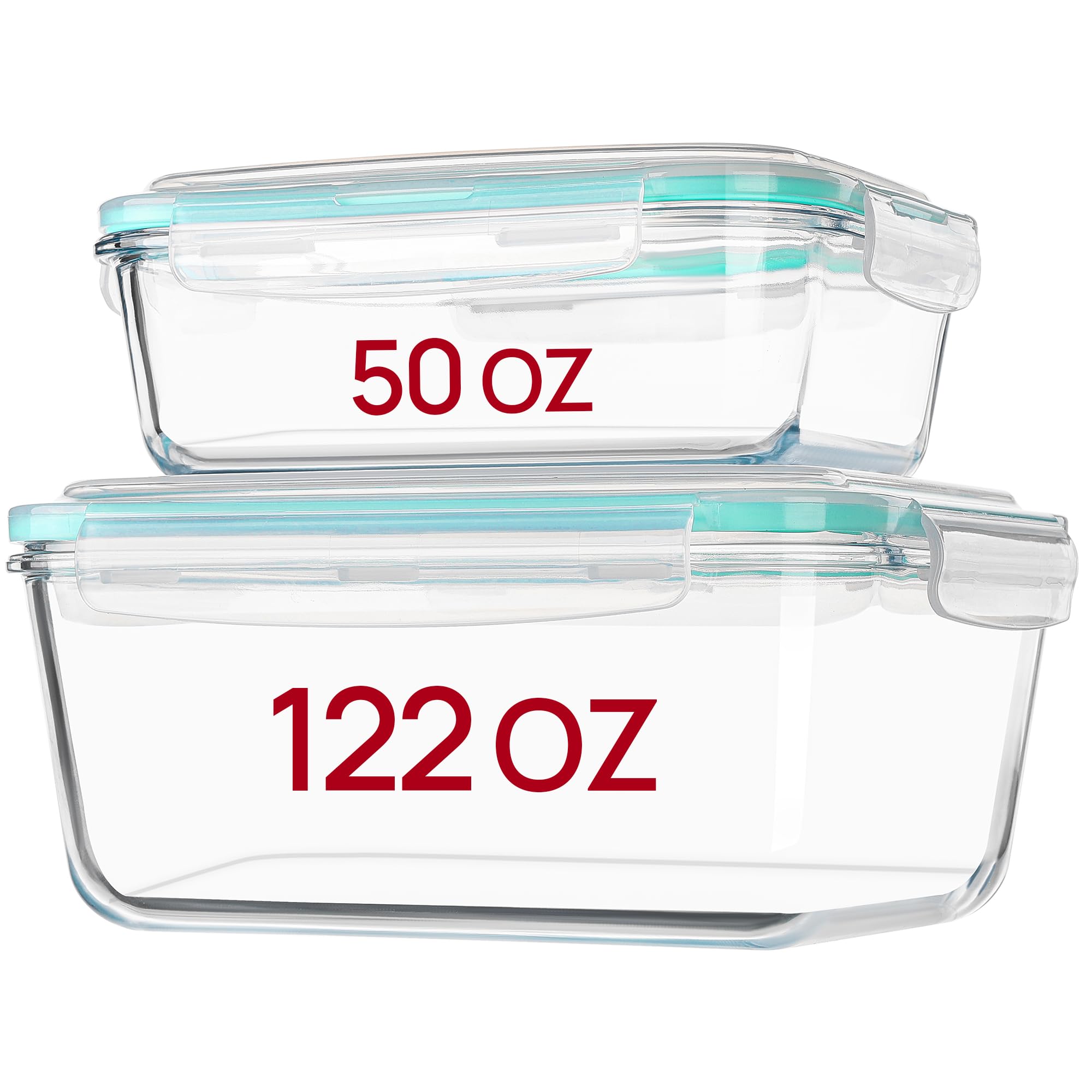 Vtopmart contenedores de vidrio 3.6 L para cocinar por lotes