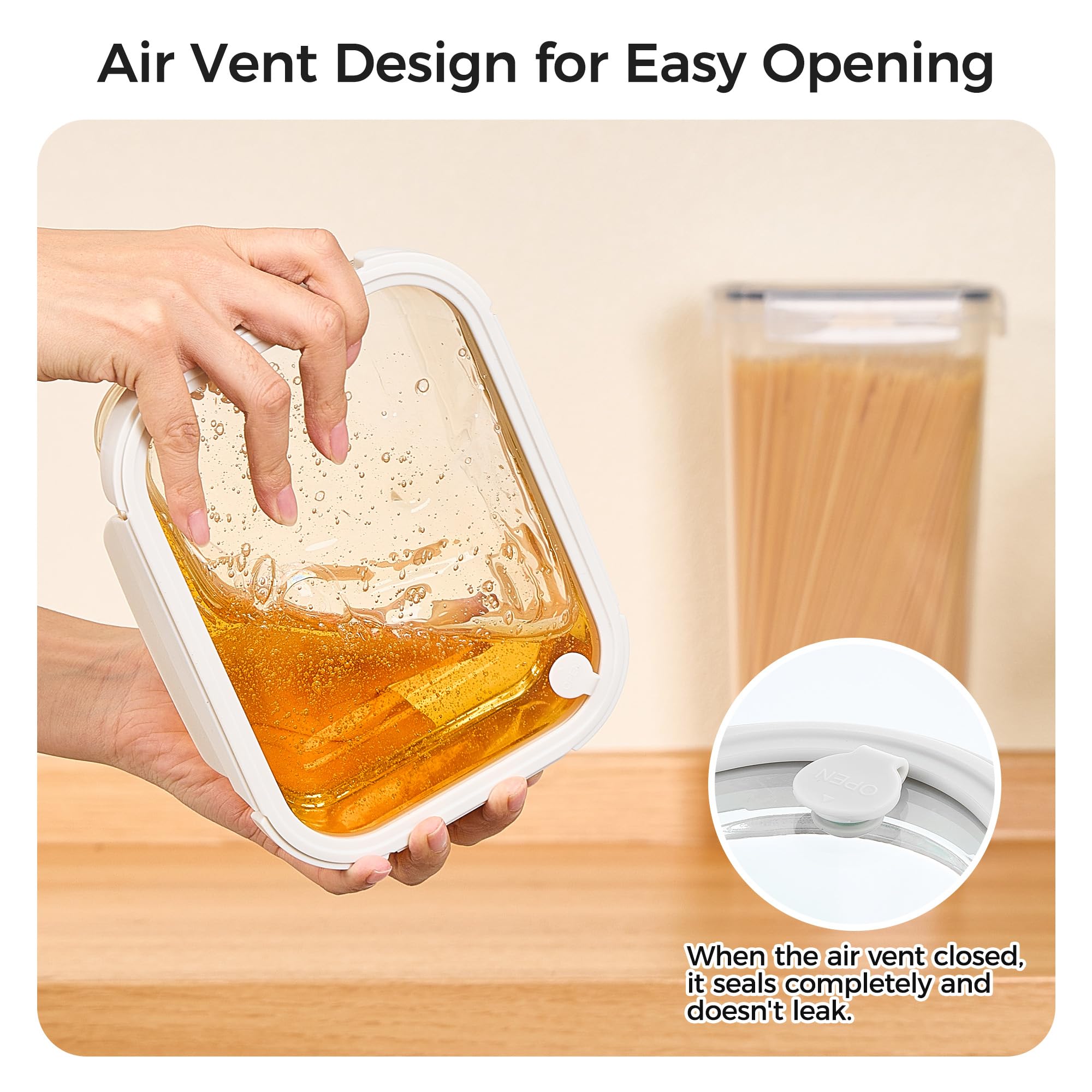Diseño ergonómico Vtopmart para almuerzos y transporte cómodo