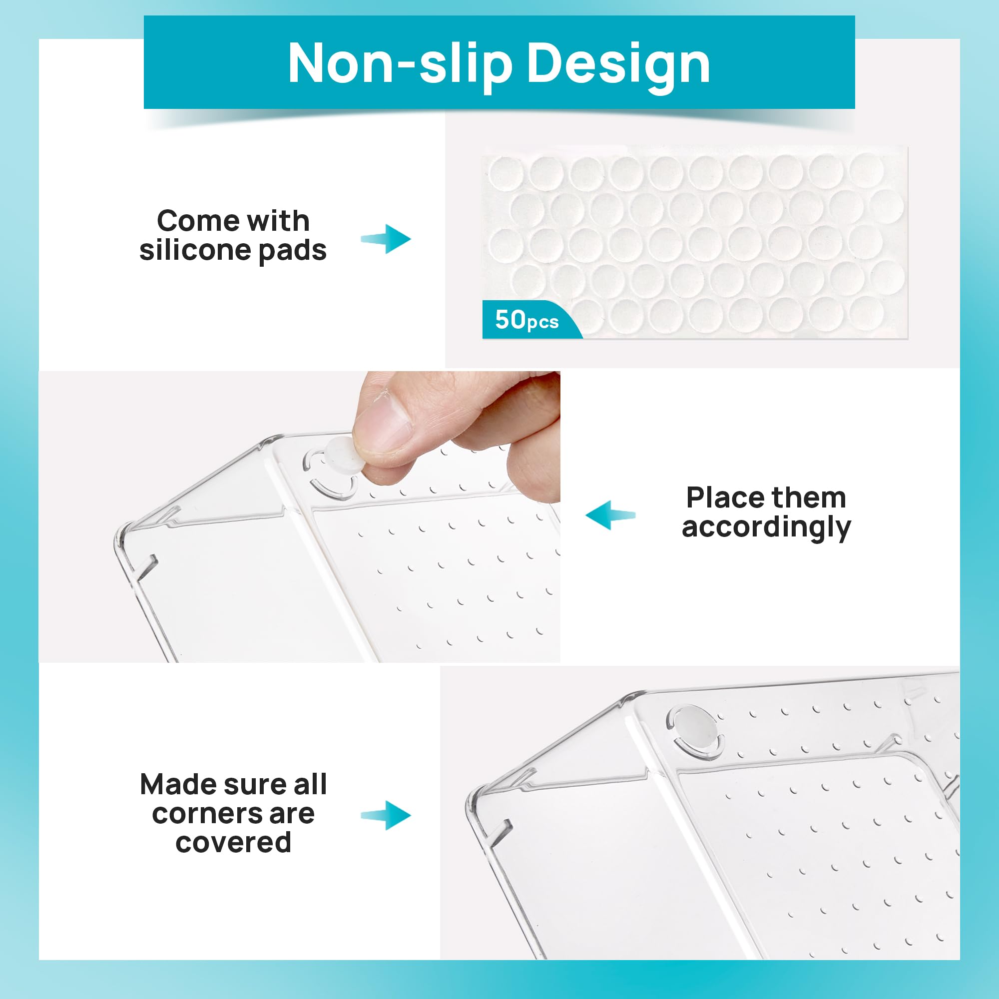 Vtopmart y sus piezas transparentes permiten ver productos y ubicar rápido.