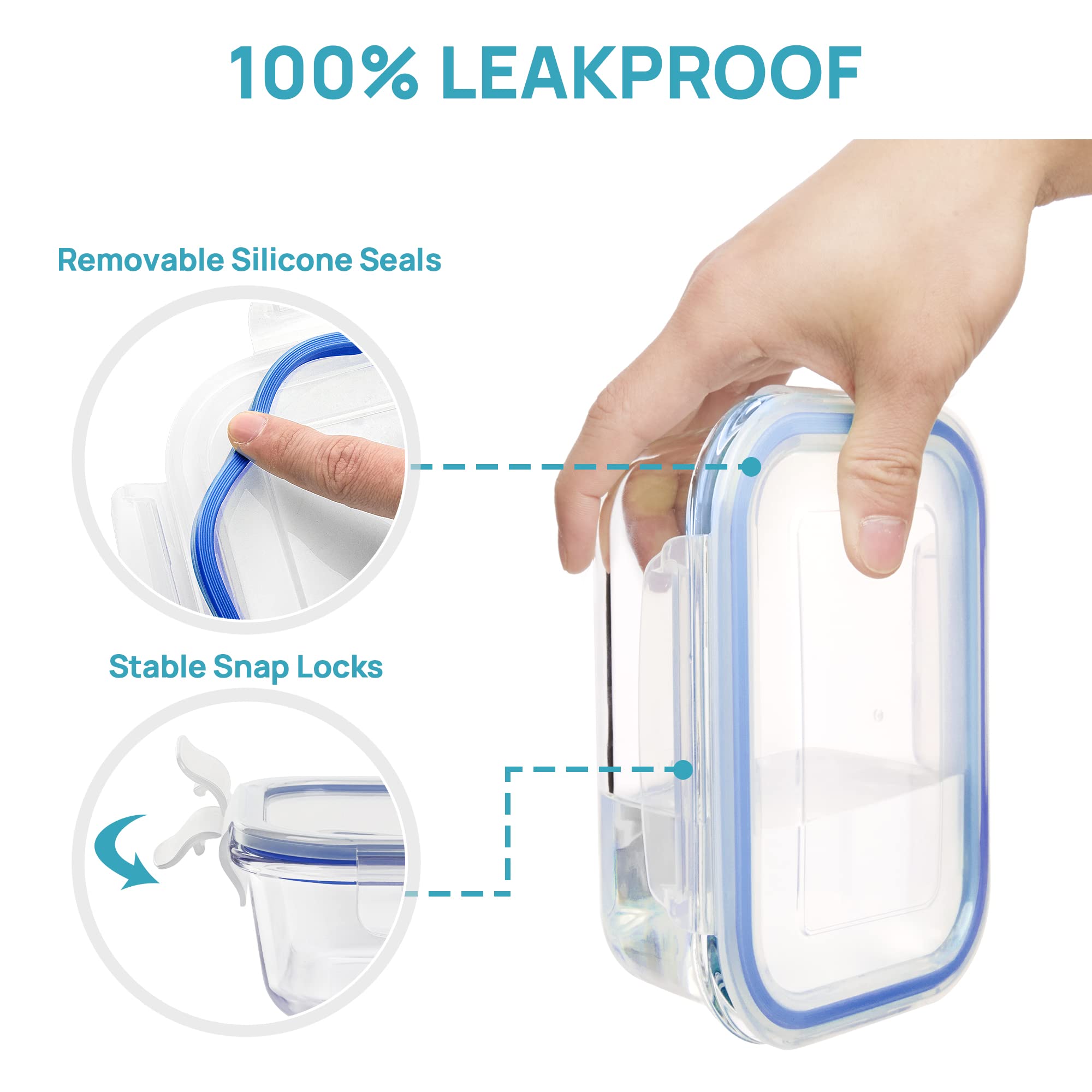 Vtopmart: diseñado para congelador y lavavajillas para limpieza fácil.