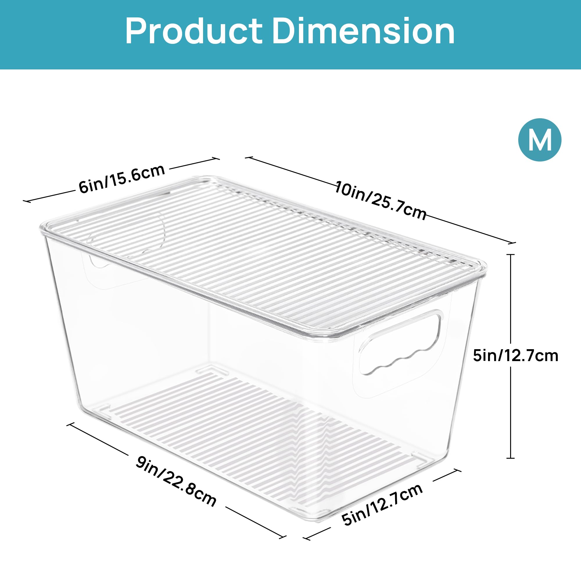 Vtopmart organizador de cocina para armario con visión clara