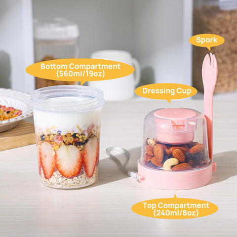 Vtopmart Parfait: sello de silicona en tapa para evitar derrames.