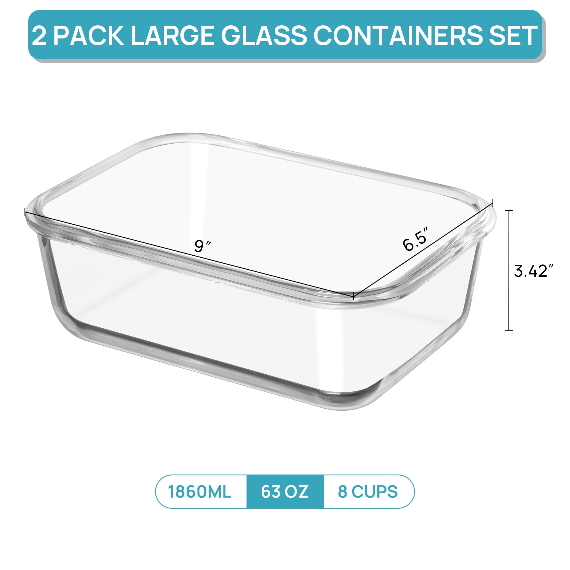 Vtopmart tapas herméticas con bisagra para cierre seguro y sin derrames.
