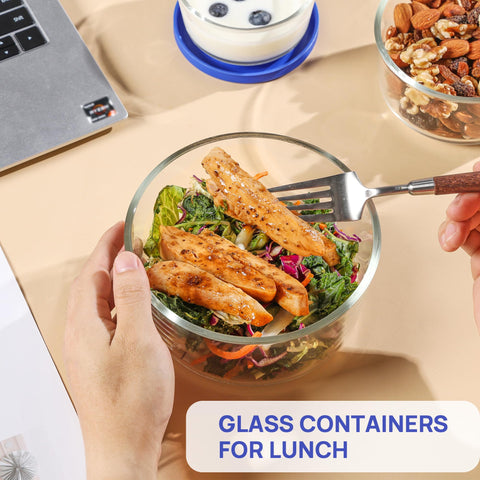 Vtopmart cuencos versátiles para porciones, sobras y preparación de comidas.