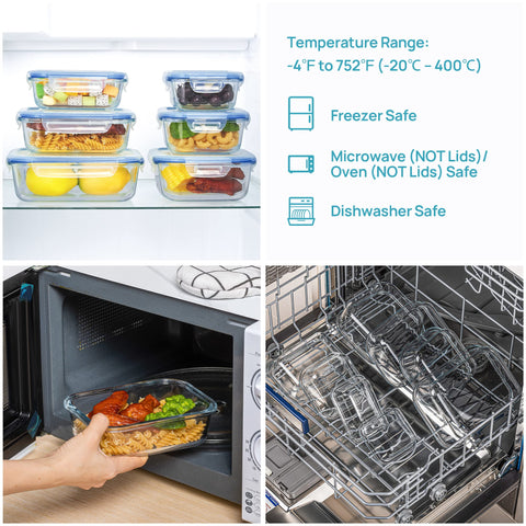 Vtopmart: vidrio apto para horno y microondas para recalentar comidas.