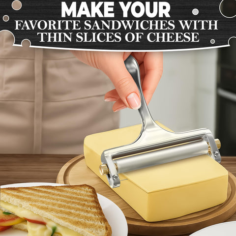 Corte limpio de gruyère con el cortador VTOWER y alambre.