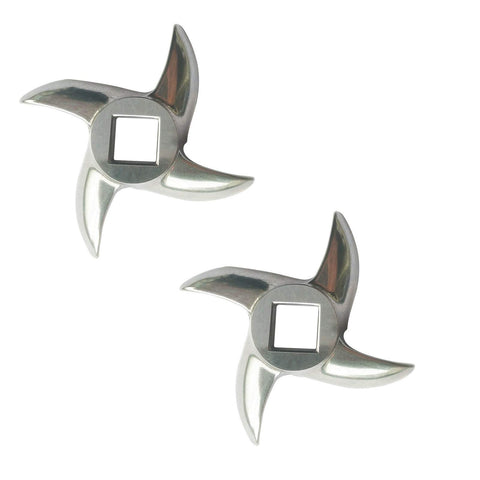 Cuchilla VTurboWay #22 para molino de carne, ajuste preciso para cortes uniformes.