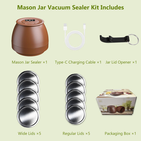 Conjunto VUEBEE para preservar conservas caseras de forma segura.