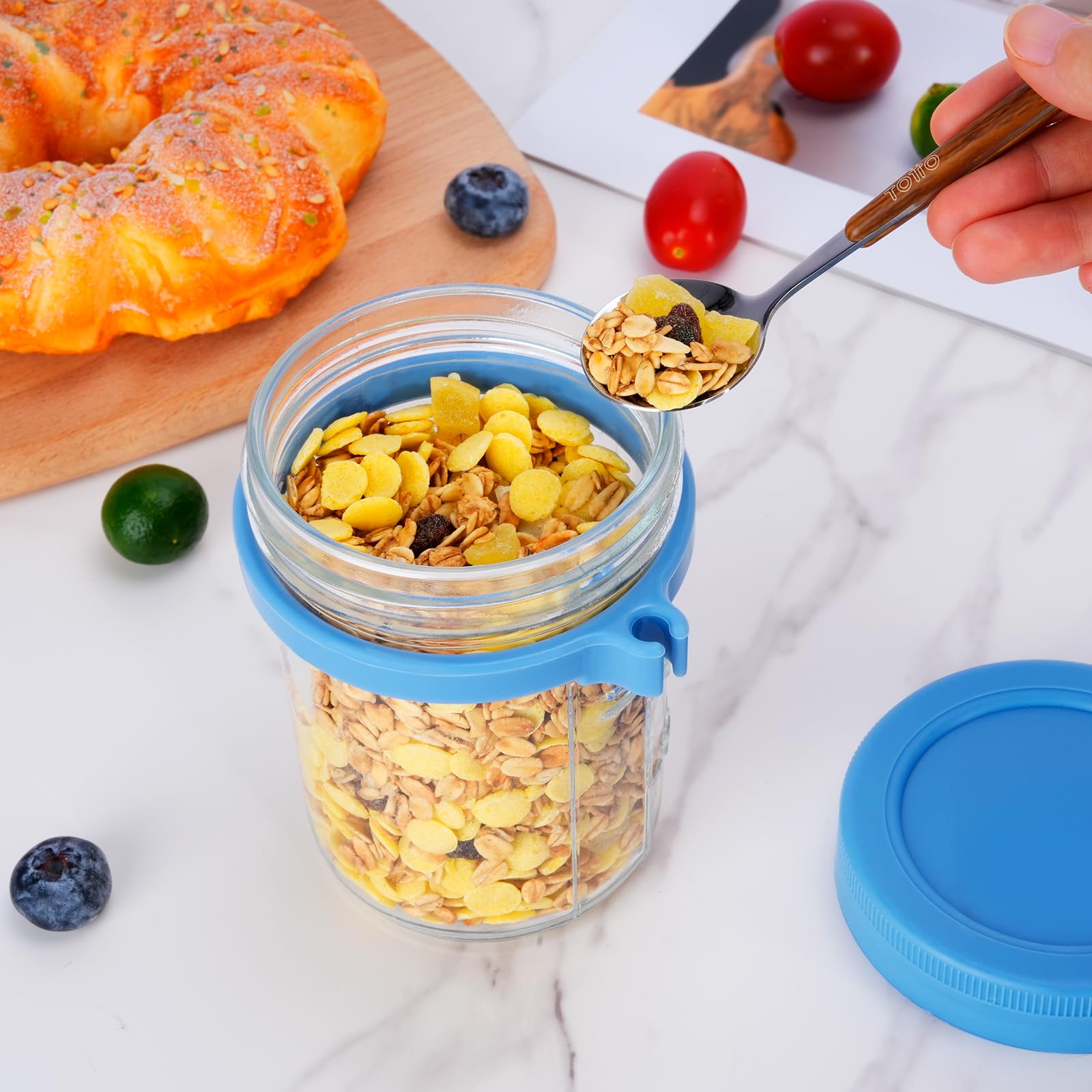 Usos múltiples: yogur, avena nocturna y postres en capas.